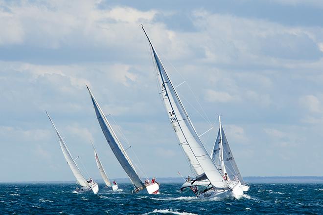 BLiSS fleet on Port  Phillip in 20kt N - 2016 BLiSS Regatta ©  Steb Fisher